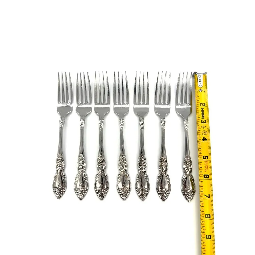 Oneida OCO Wordsworth Set of 7 Stainless Steel Dinner Forks